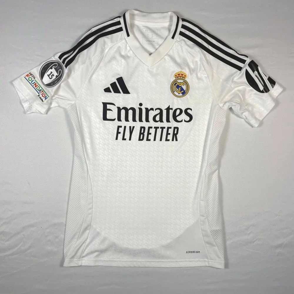Adidas Real Madrid Champions League Home Jersey XS Aeroready 2024-25